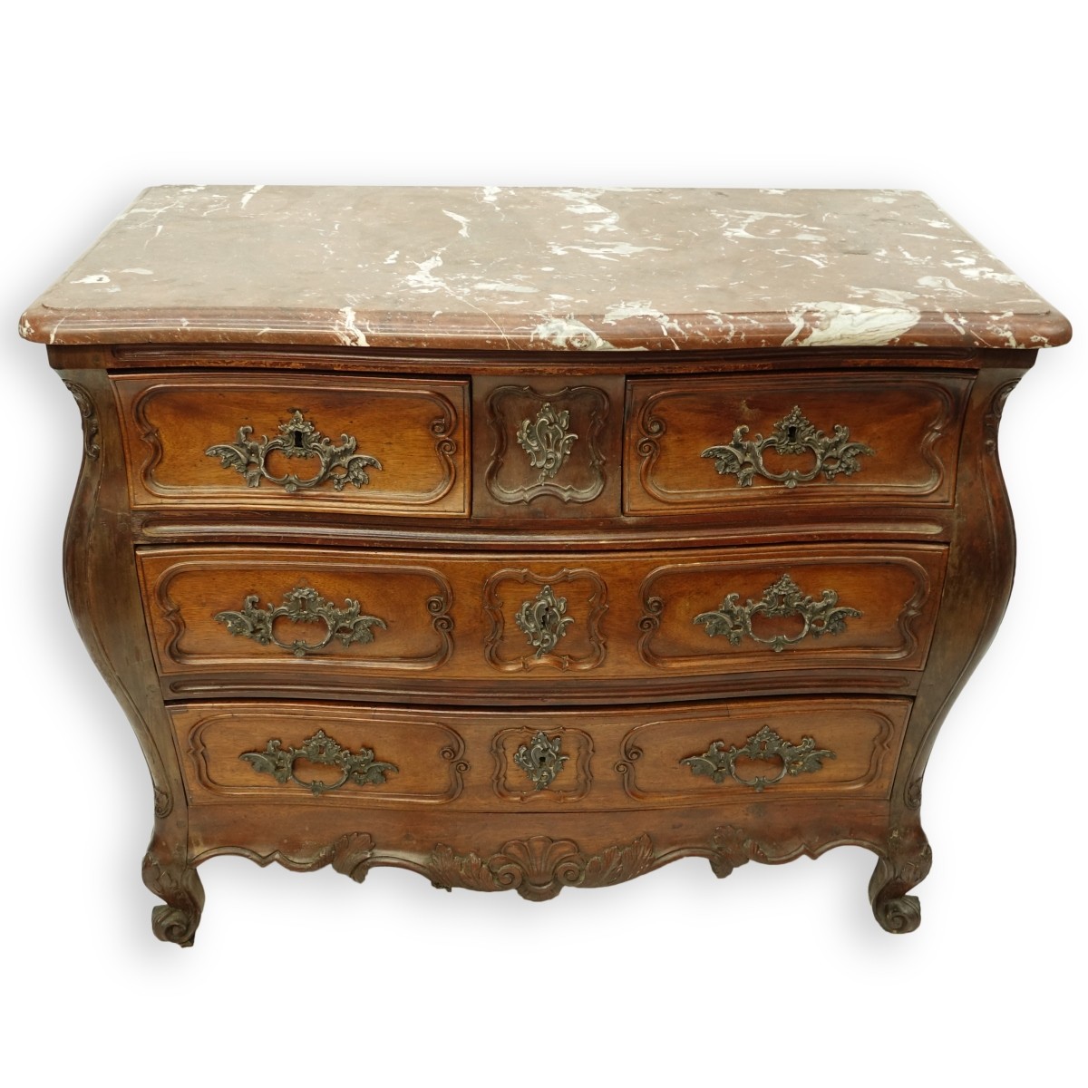 19th C. French Marble Top Commode