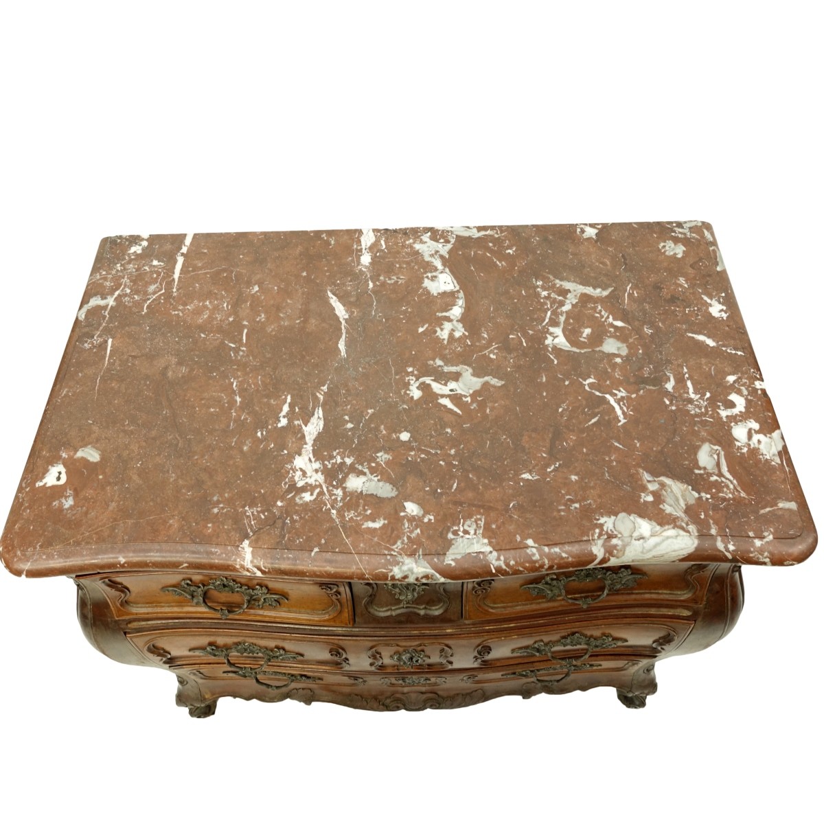 19th C. French Marble Top Commode