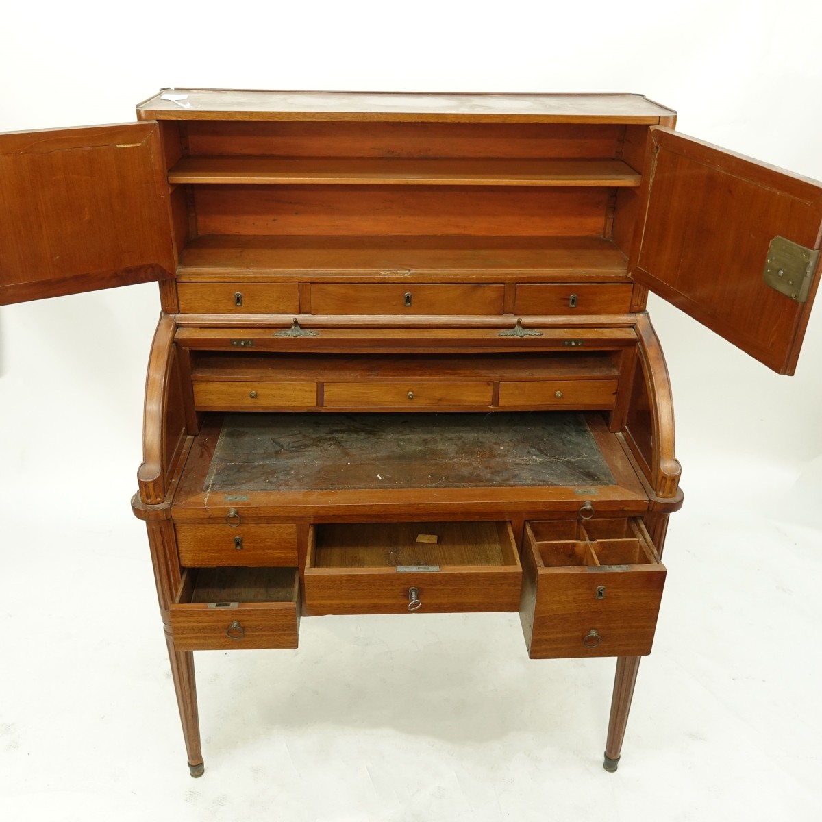 French Directoire Cylinder Top Desk