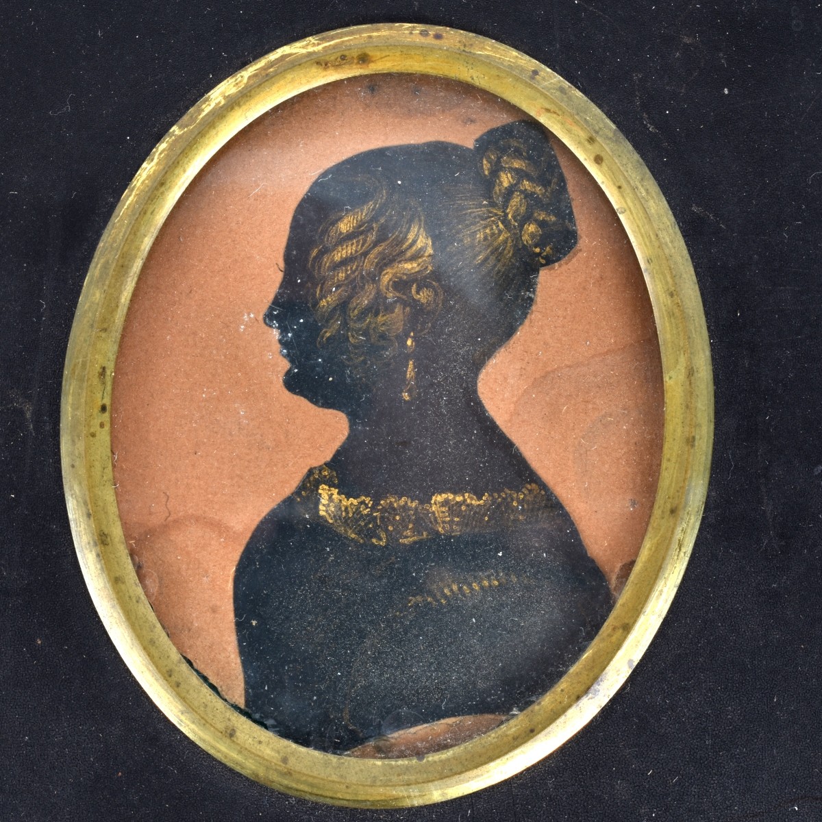 Four 19C Miniature Silhouette Portraits