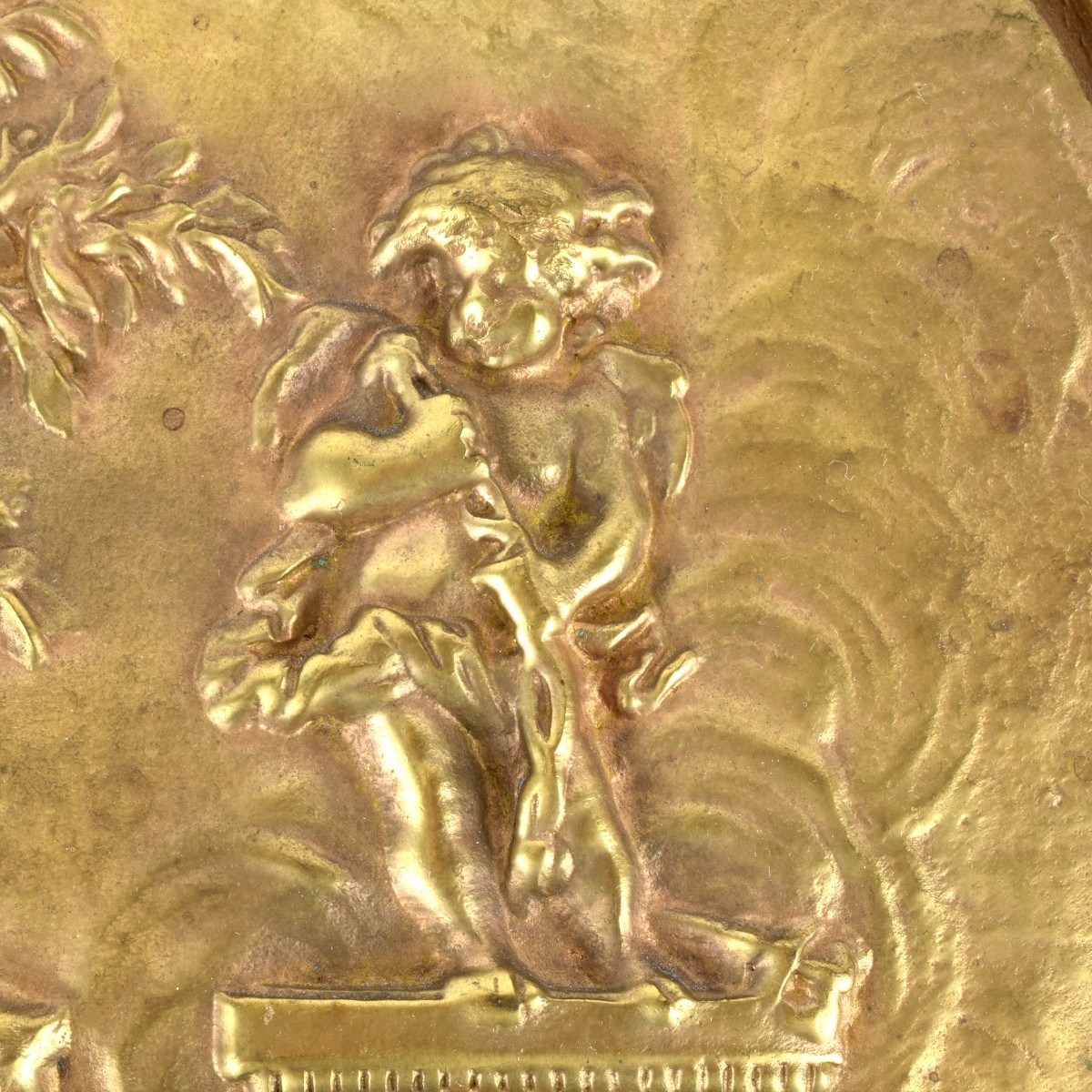 French Gilt Bronze Plaque