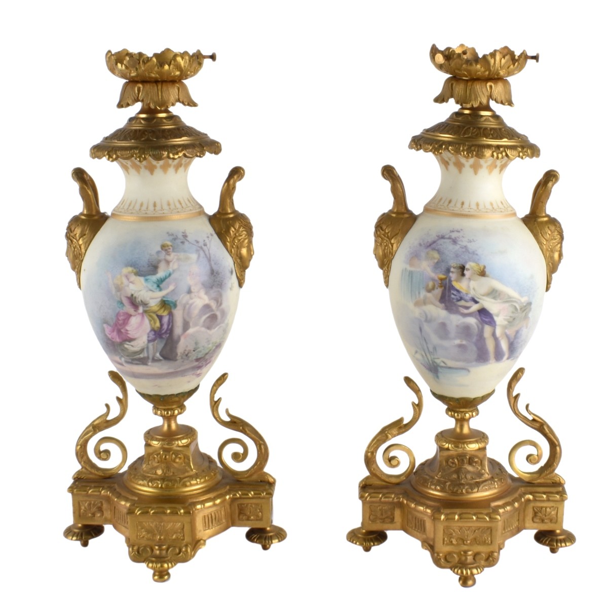 Sevres Style Lamps