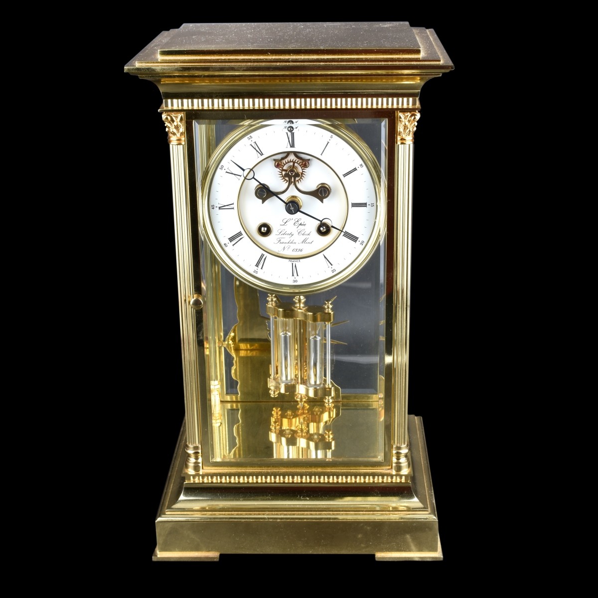 L’Epée Liberty Crystal Regulator Clock