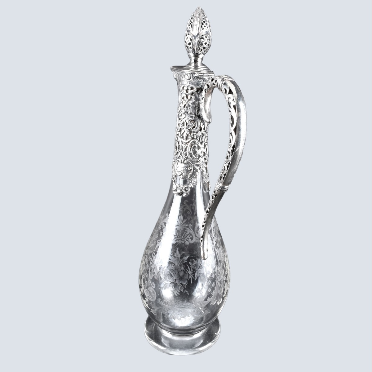 German 800 Silver Decanters