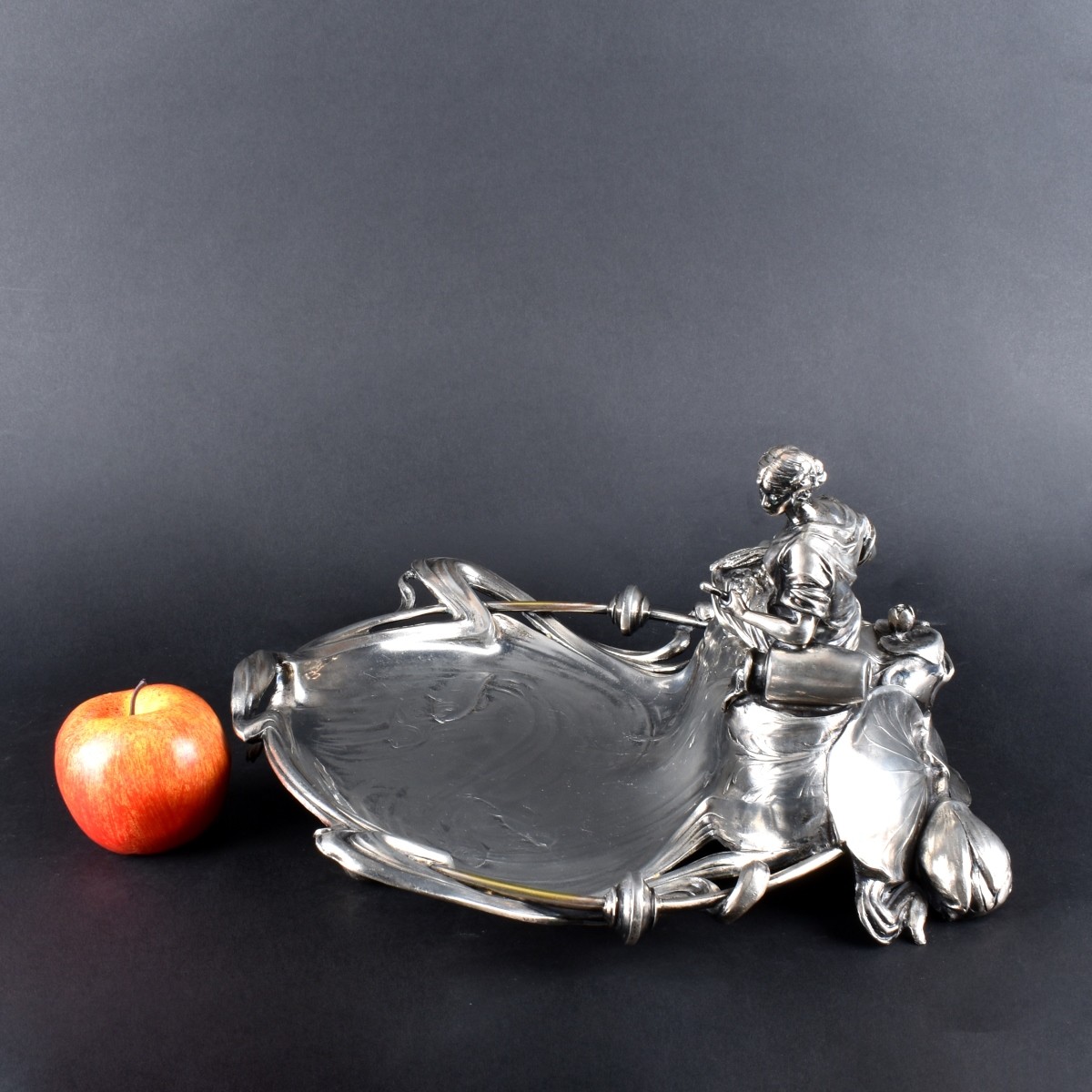 Art Nouveau Silverplate Figural Centerpiece