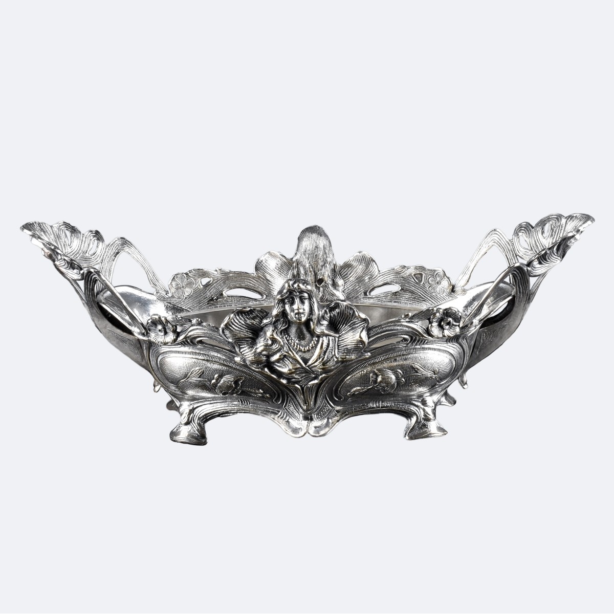 Art Nouveau Style Silverplate Centerpiece