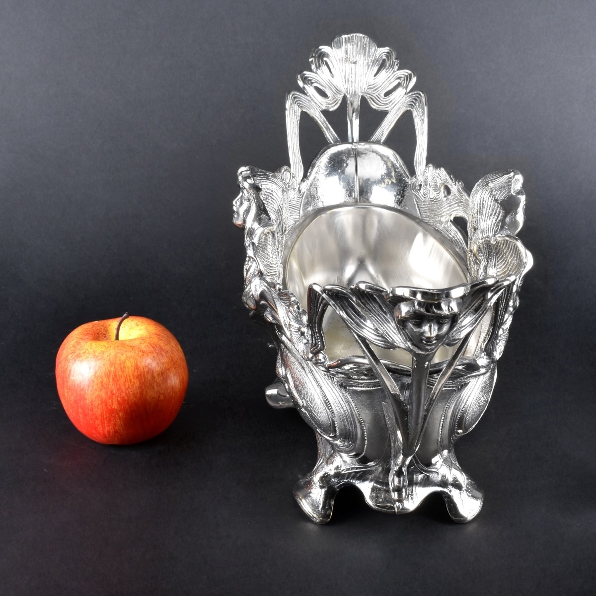 Art Nouveau Style Silverplate Centerpiece