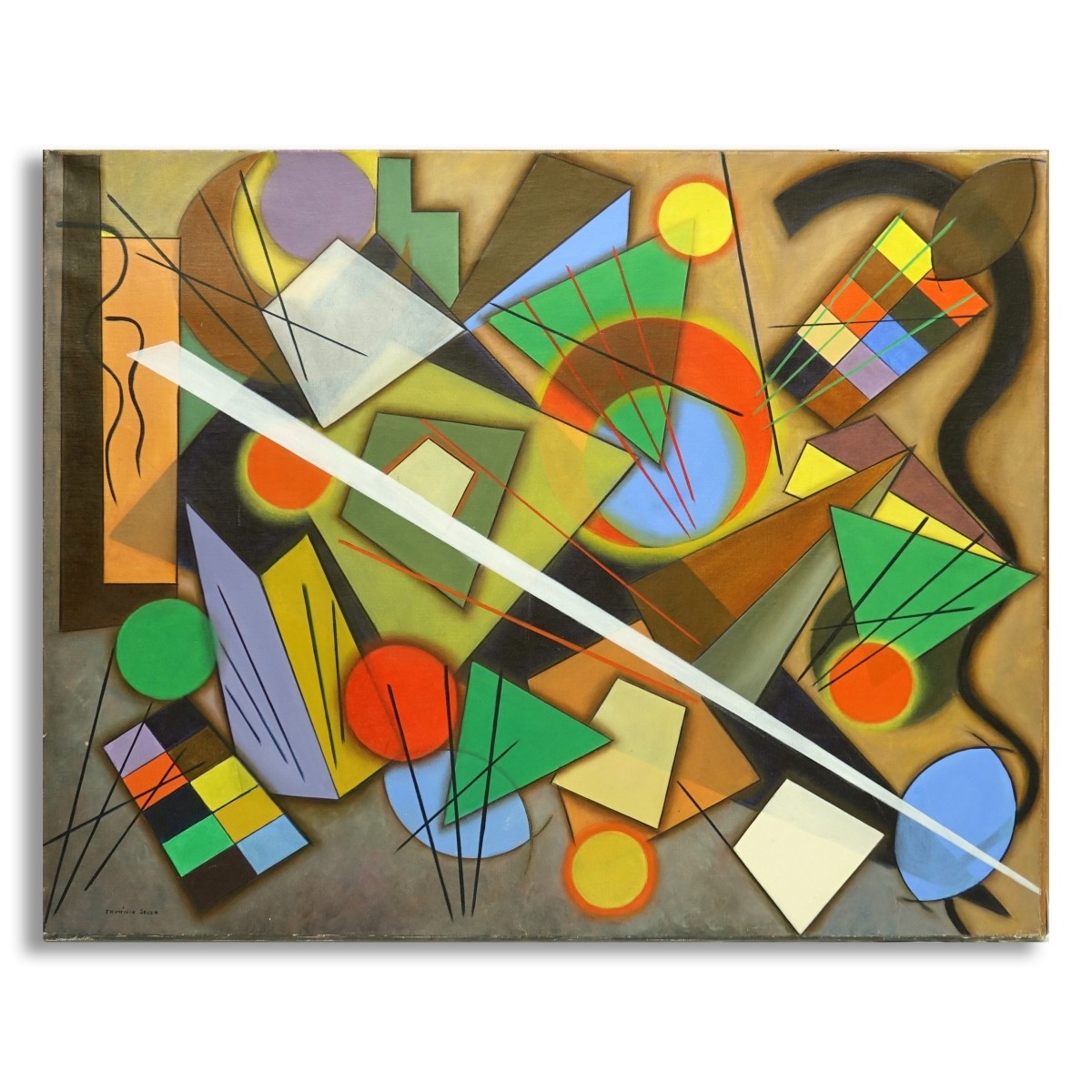 Erminio Souza Brazil (1942 - ) O/C Abstract