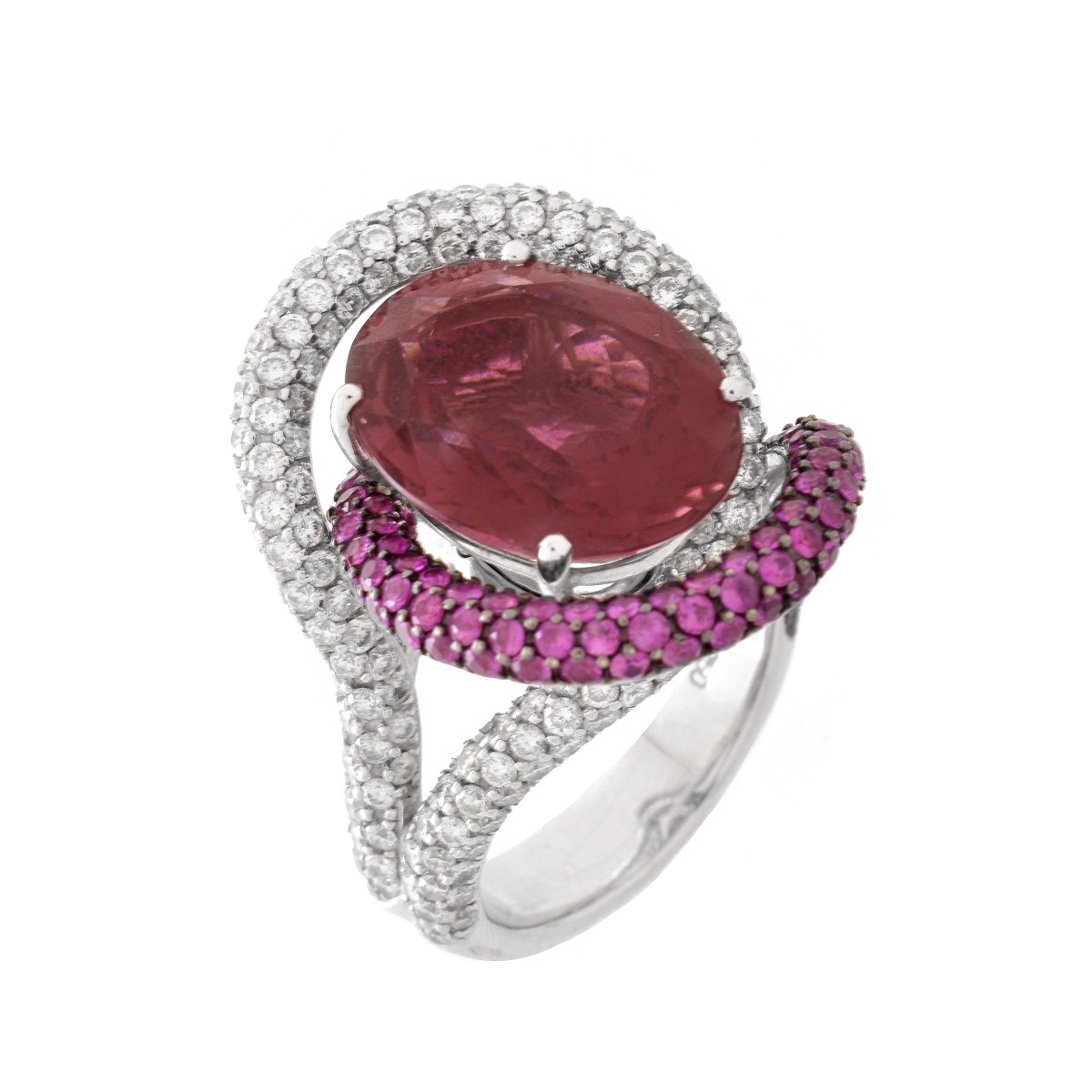 Tourmaline, Diamond and 18K Ring