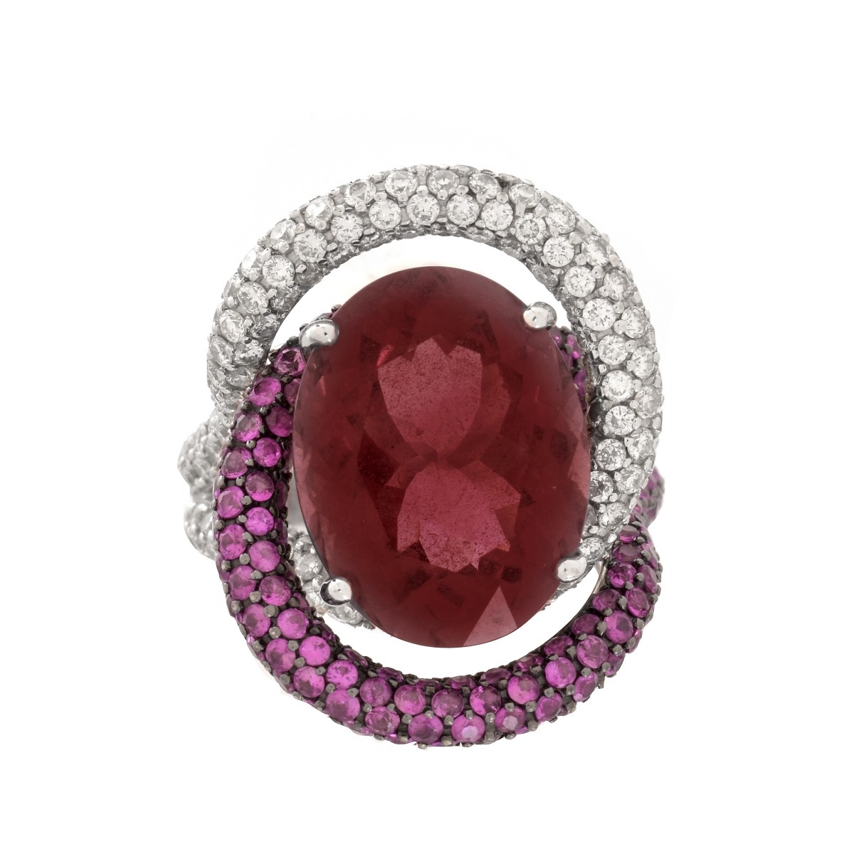 Tourmaline, Diamond and 18K Ring