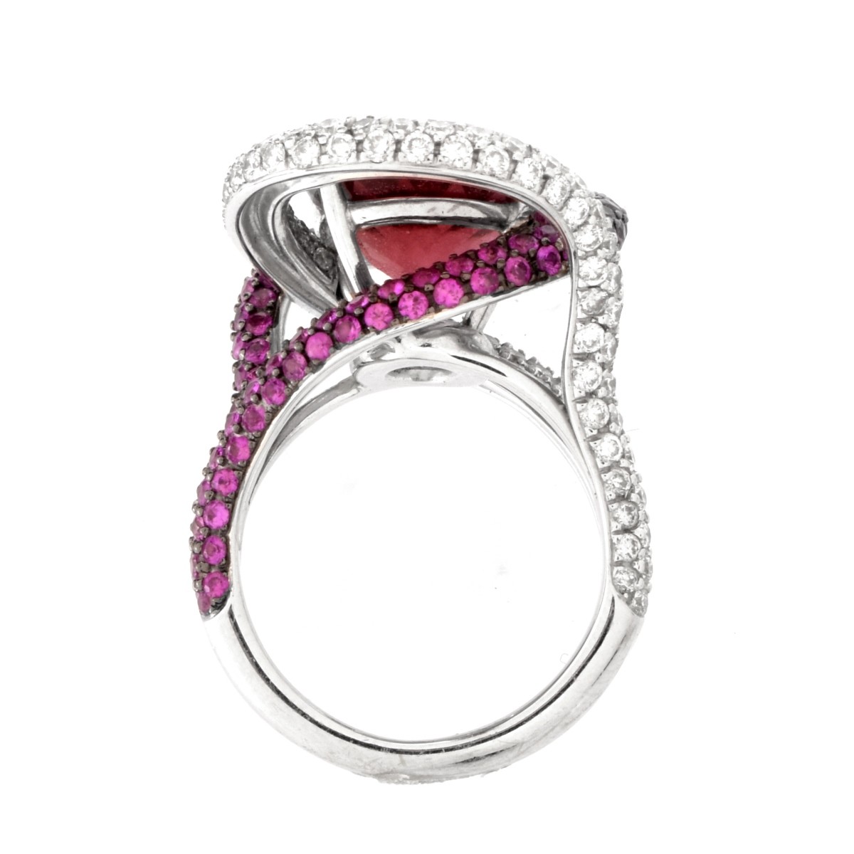 Tourmaline, Diamond and 18K Ring