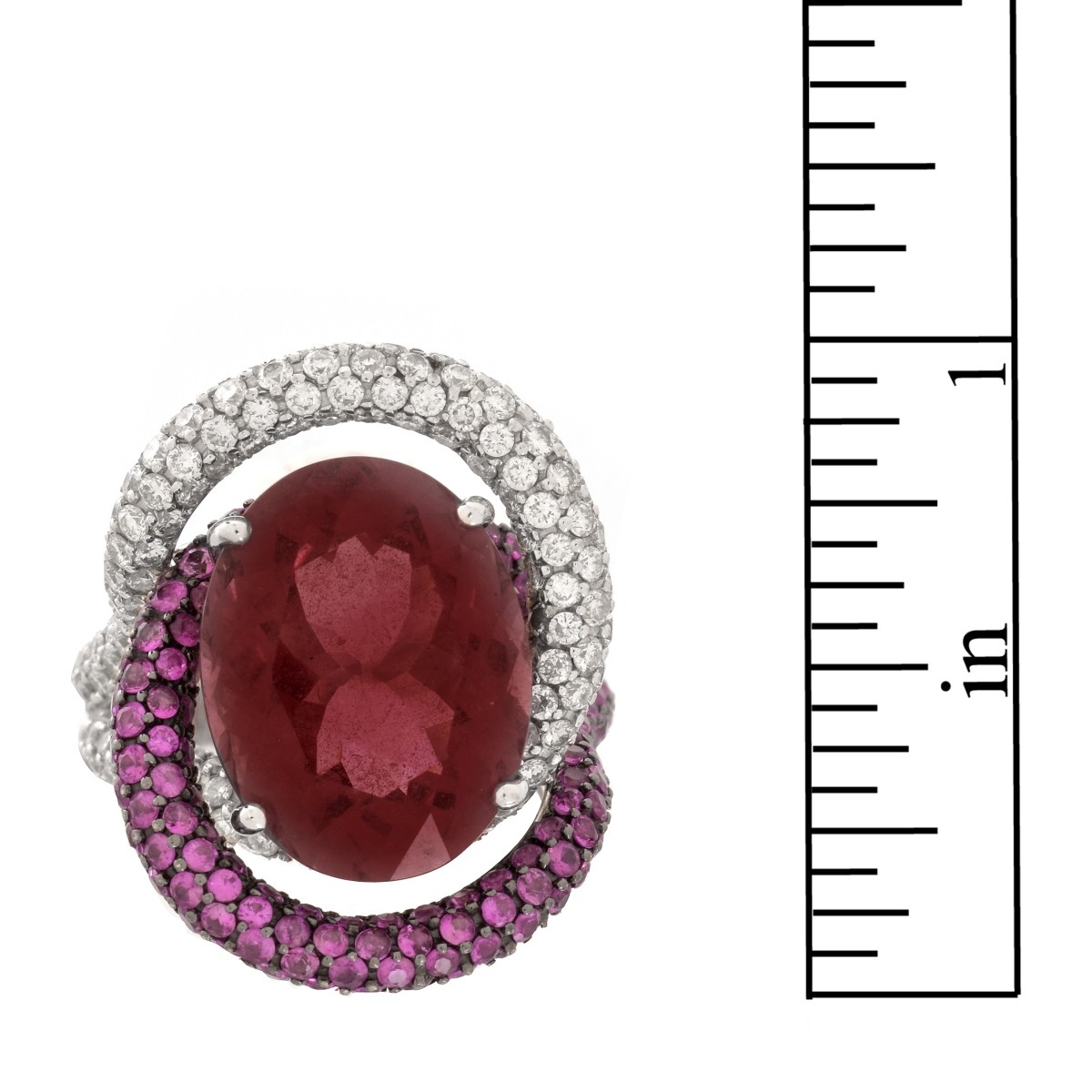 Tourmaline, Diamond and 18K Ring