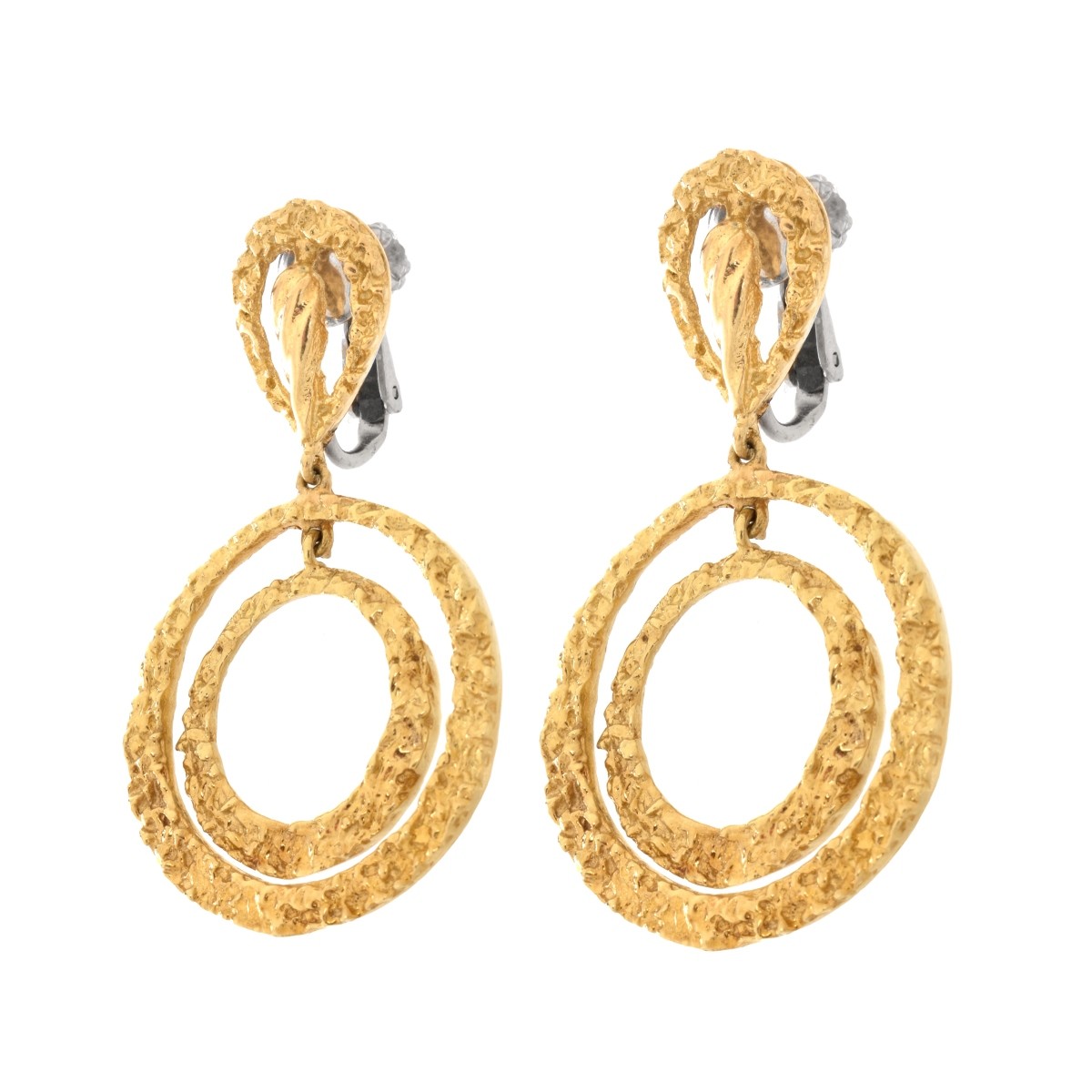 Vintage 14K Hoop Earrings