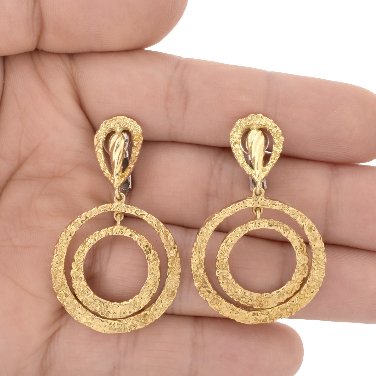 Vintage 14K Hoop Earrings