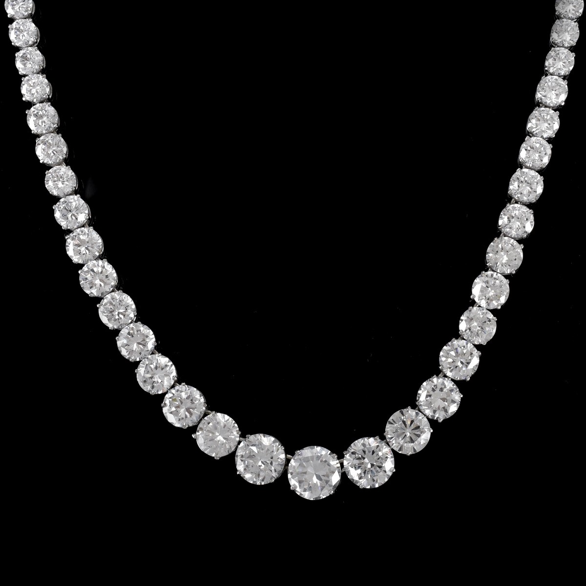 18K and Cubic Zirconia Necklace