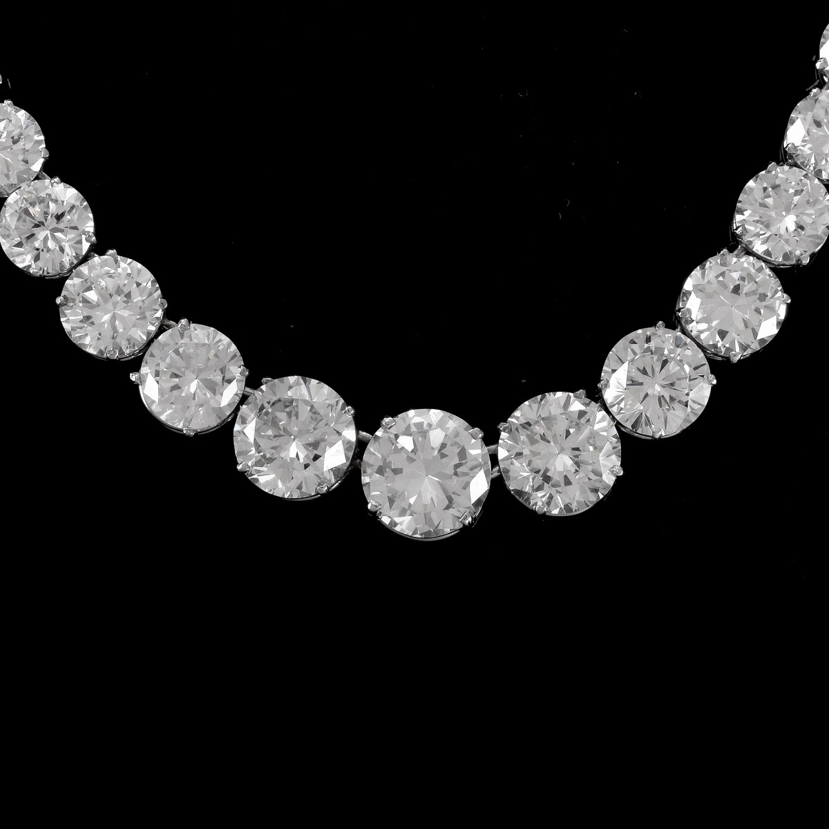 18K and Cubic Zirconia Necklace