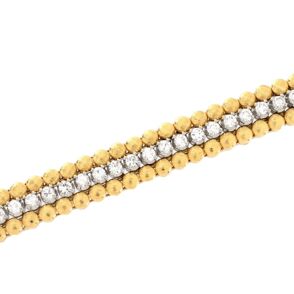 Estate Diamond and 18K Bracelet