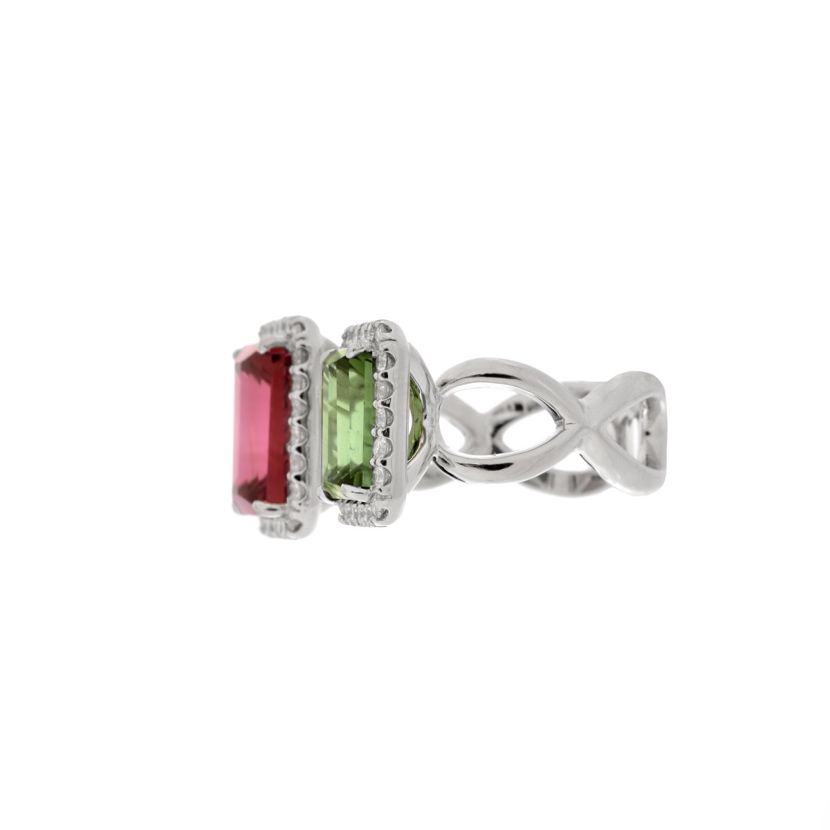 Tourmaline, Diamond and 18K Ring