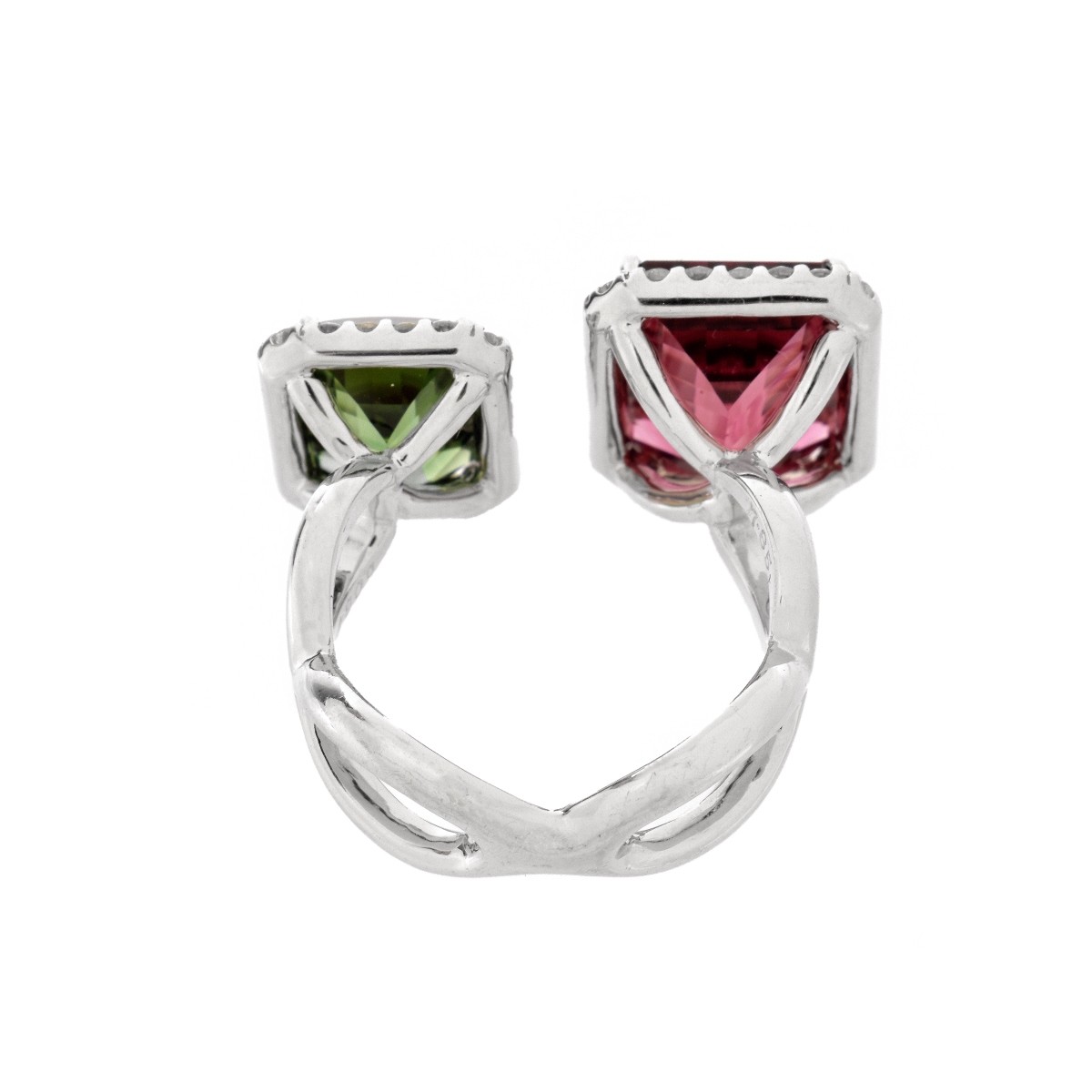 Tourmaline, Diamond and 18K Ring