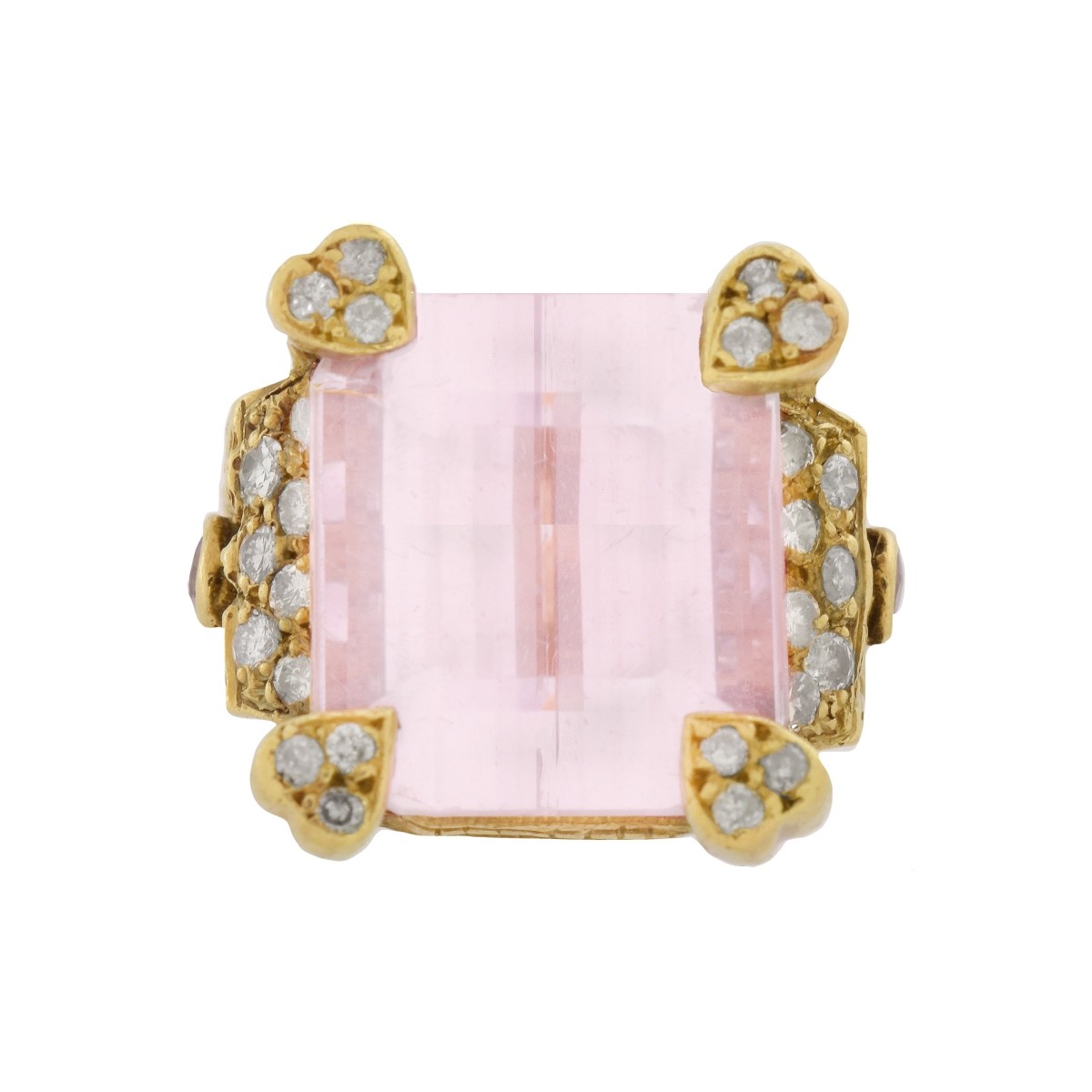 Judith Ripka Kunzite and 18K Ring