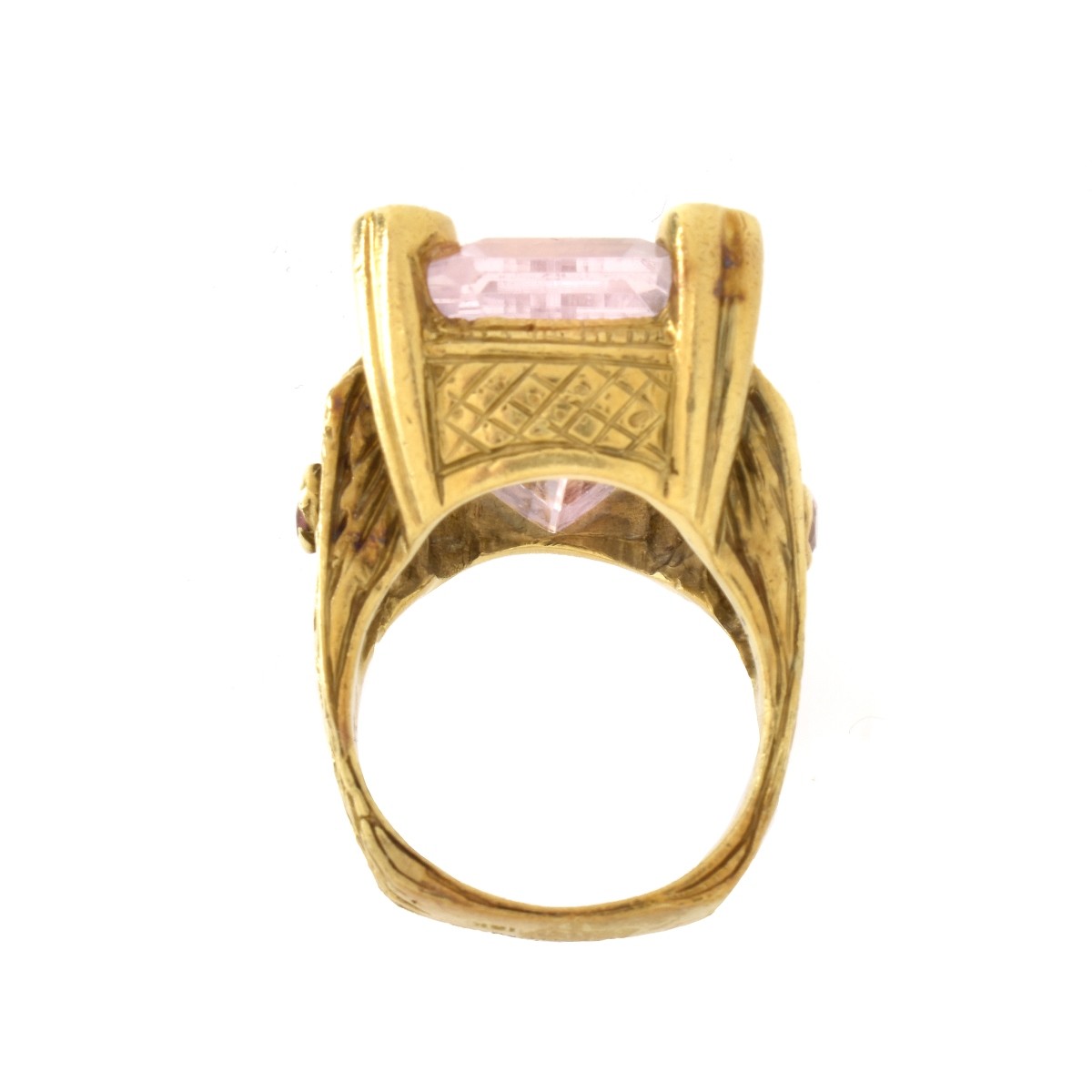 Judith Ripka Kunzite and 18K Ring