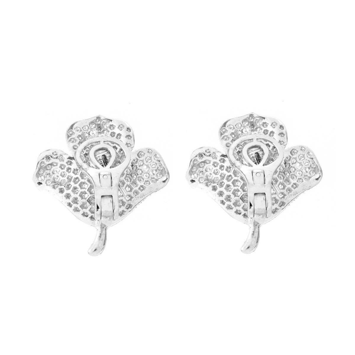 Diamond and 18K Earrings