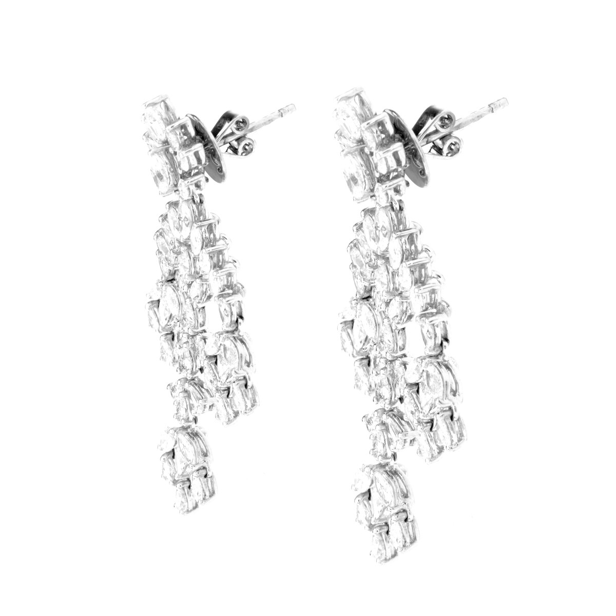 Diamond and 18K Earrings