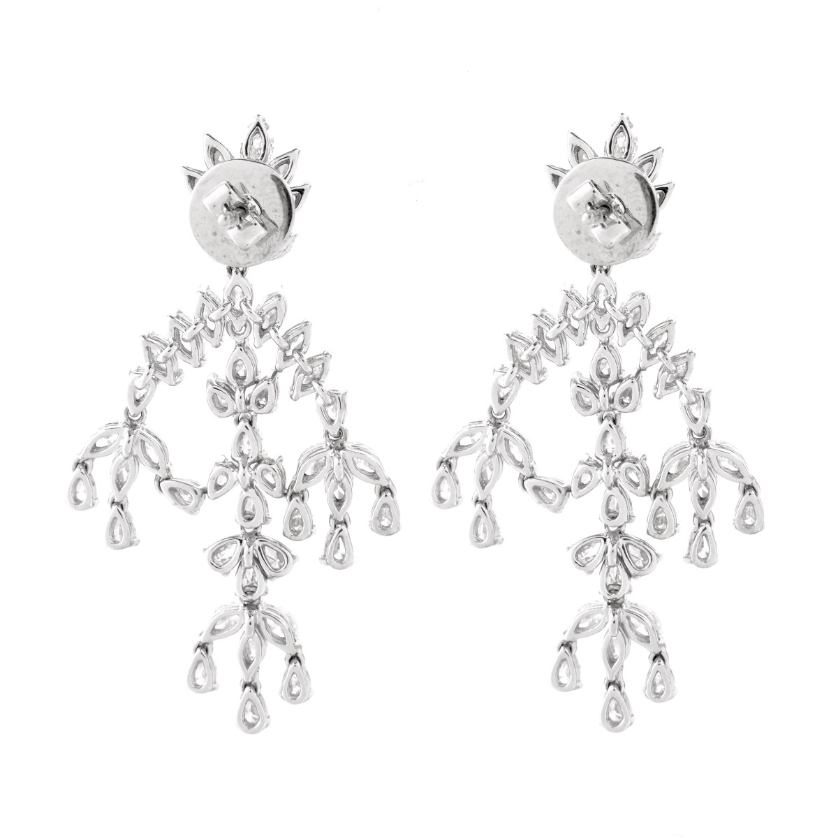 Diamond and 18K Earrings