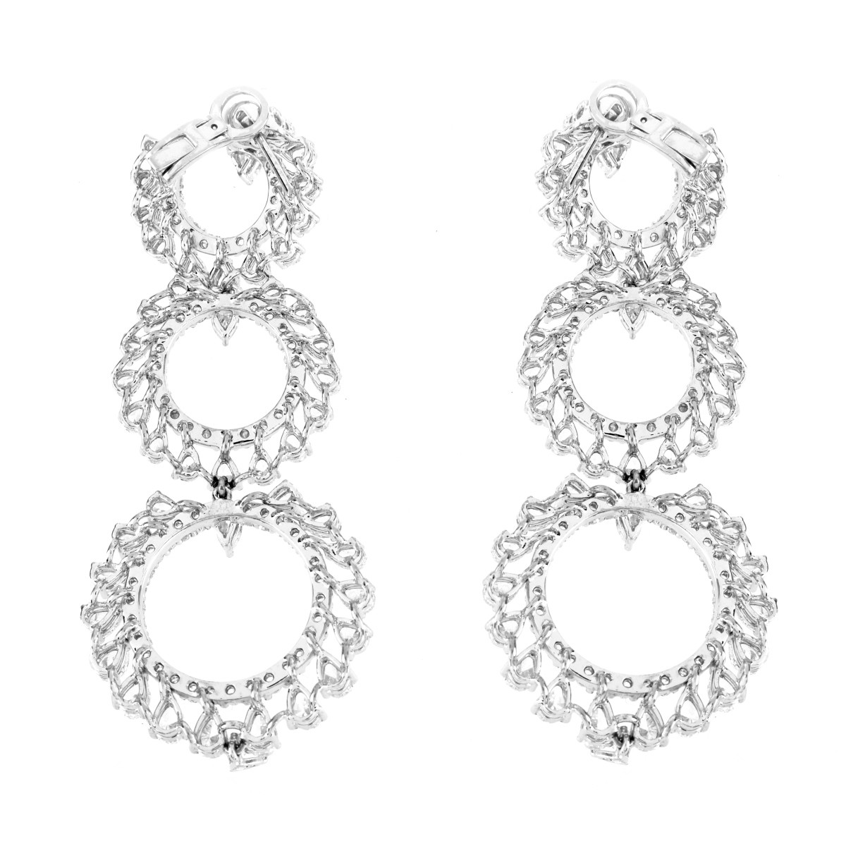 Diamond and 18K Earrings