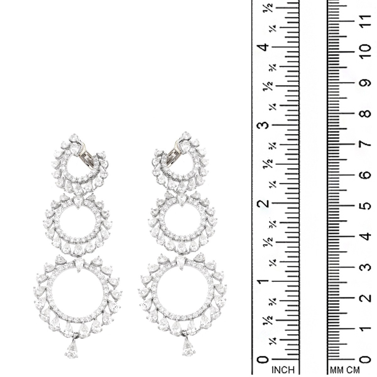 Diamond and 18K Earrings