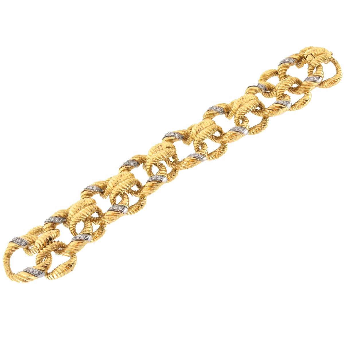 Diamond and 18K Gold Bracelet