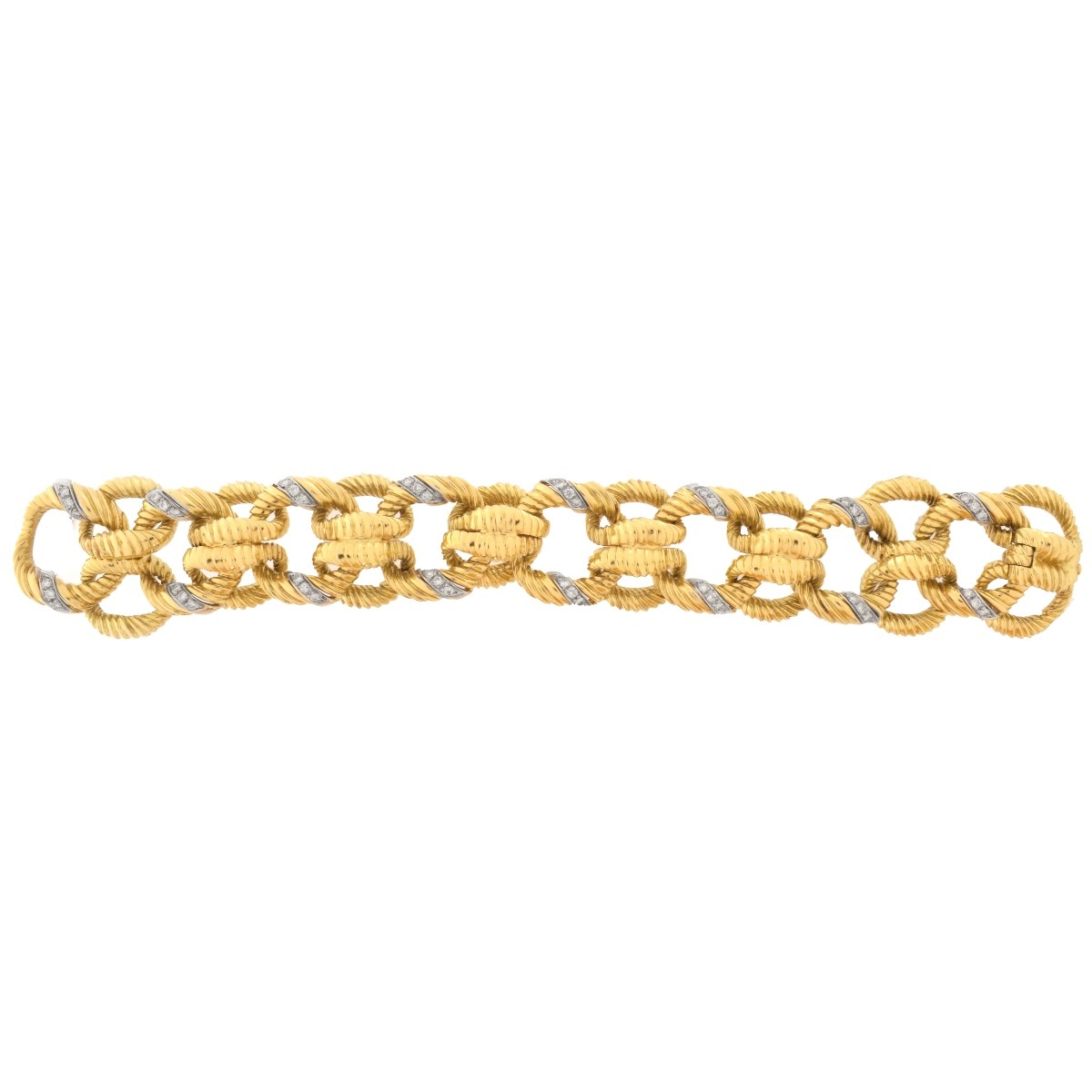 Diamond and 18K Gold Bracelet