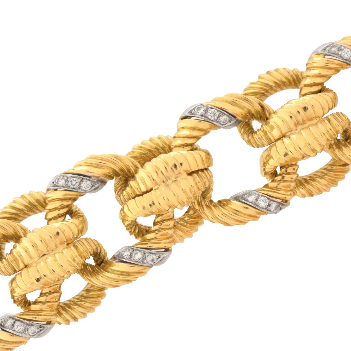 Diamond and 18K Gold Bracelet