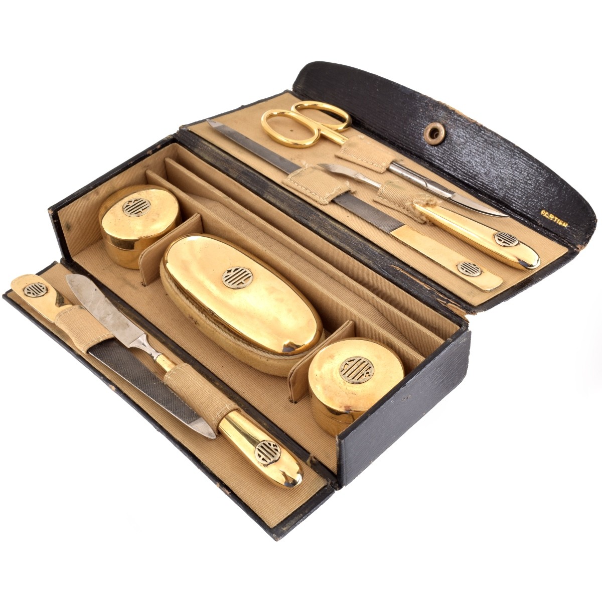 Victorian Cartier 14K Manicure Set