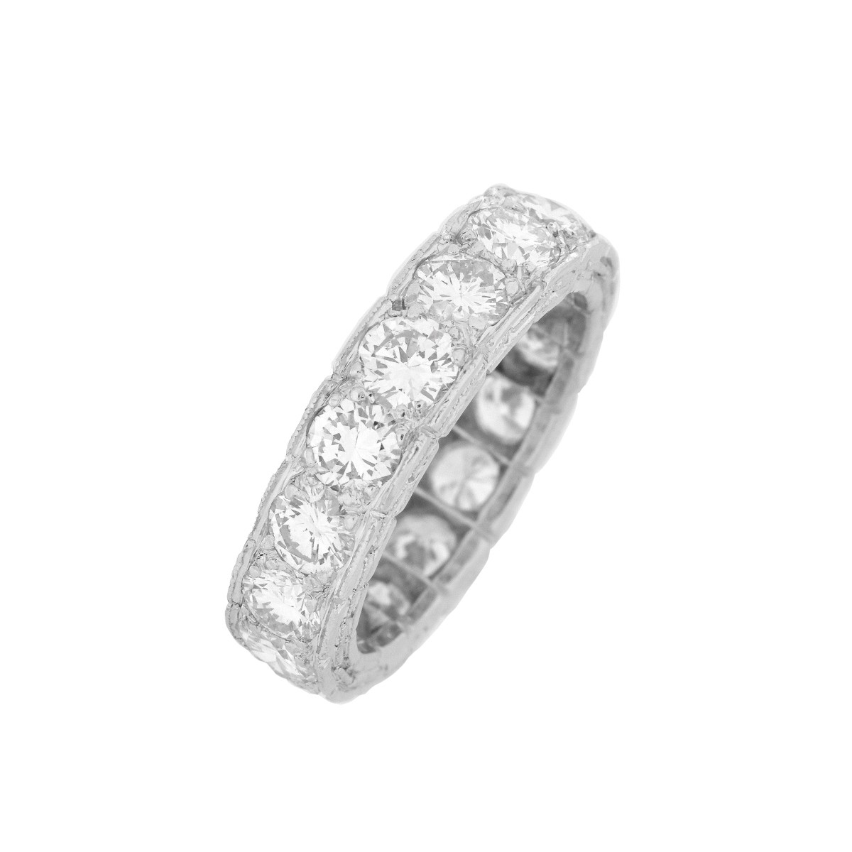 Diamond and Platinum Eternity Band