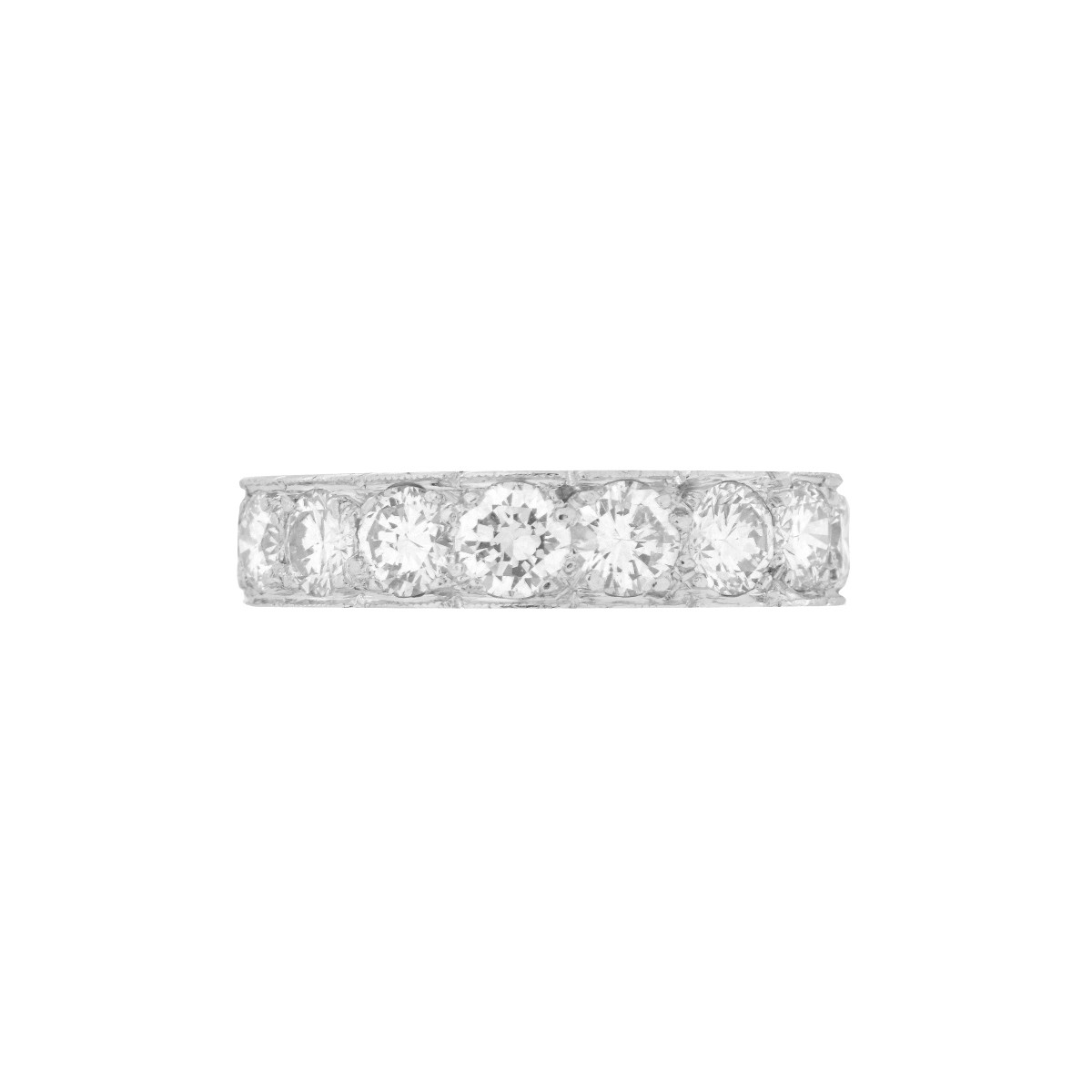 Diamond and Platinum Eternity Band