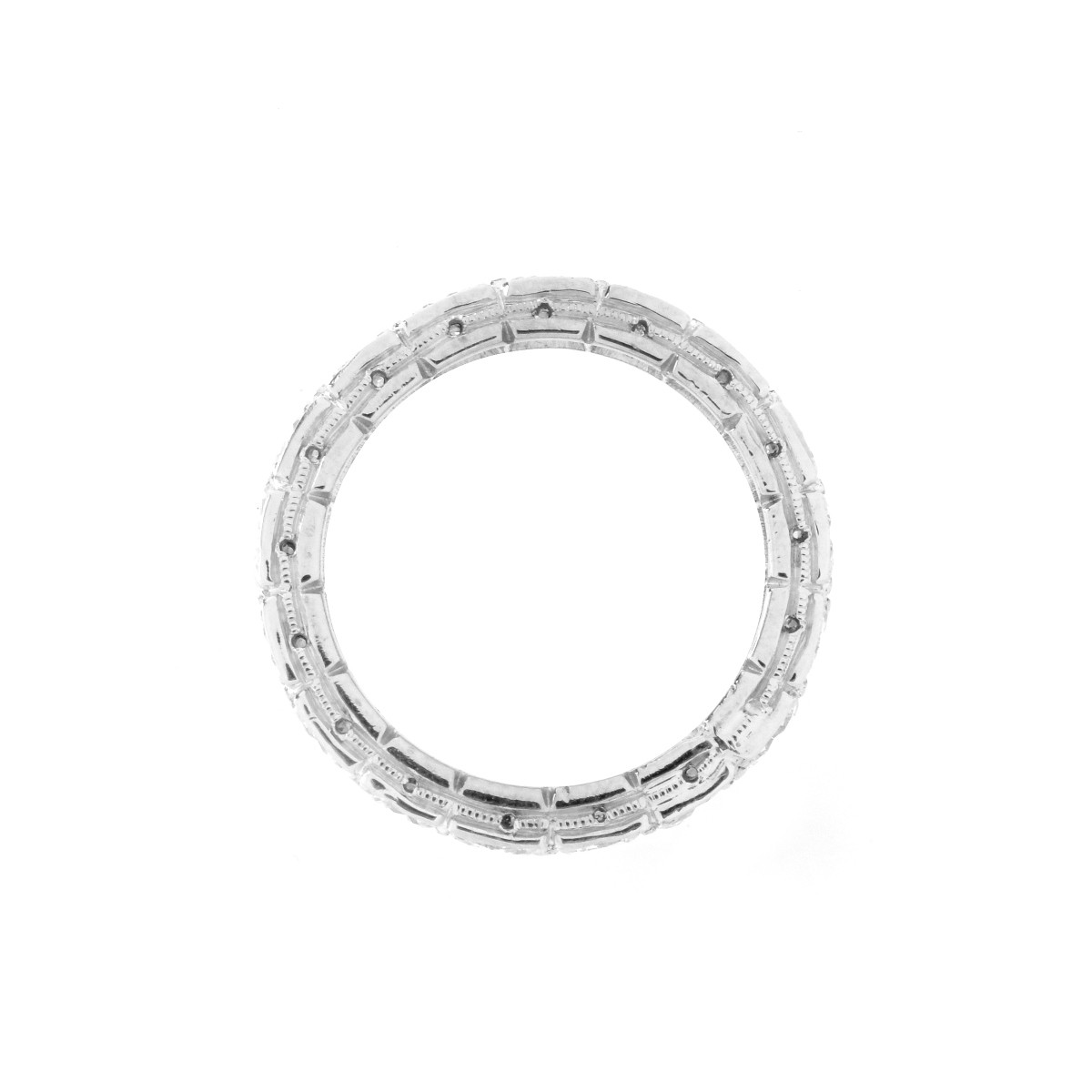 Diamond and Platinum Eternity Band