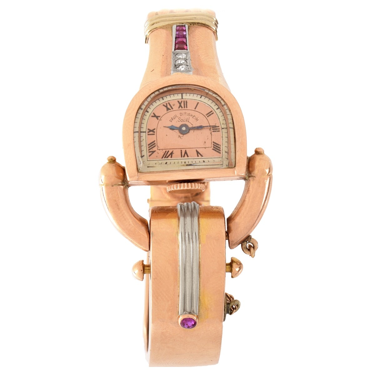 Retro Pink Gold Bracelet Watch