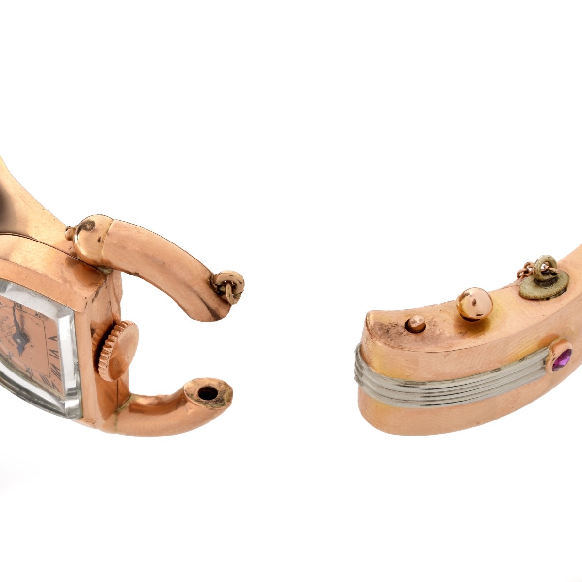 Retro Pink Gold Bracelet Watch