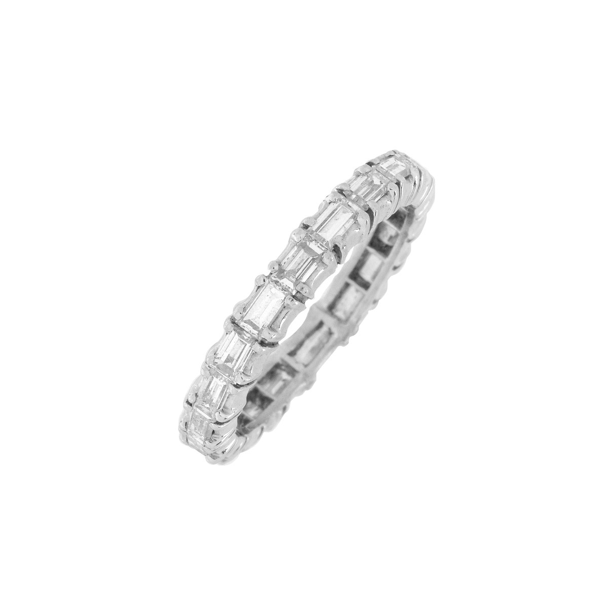 Diamond and Platinum Eternity Band