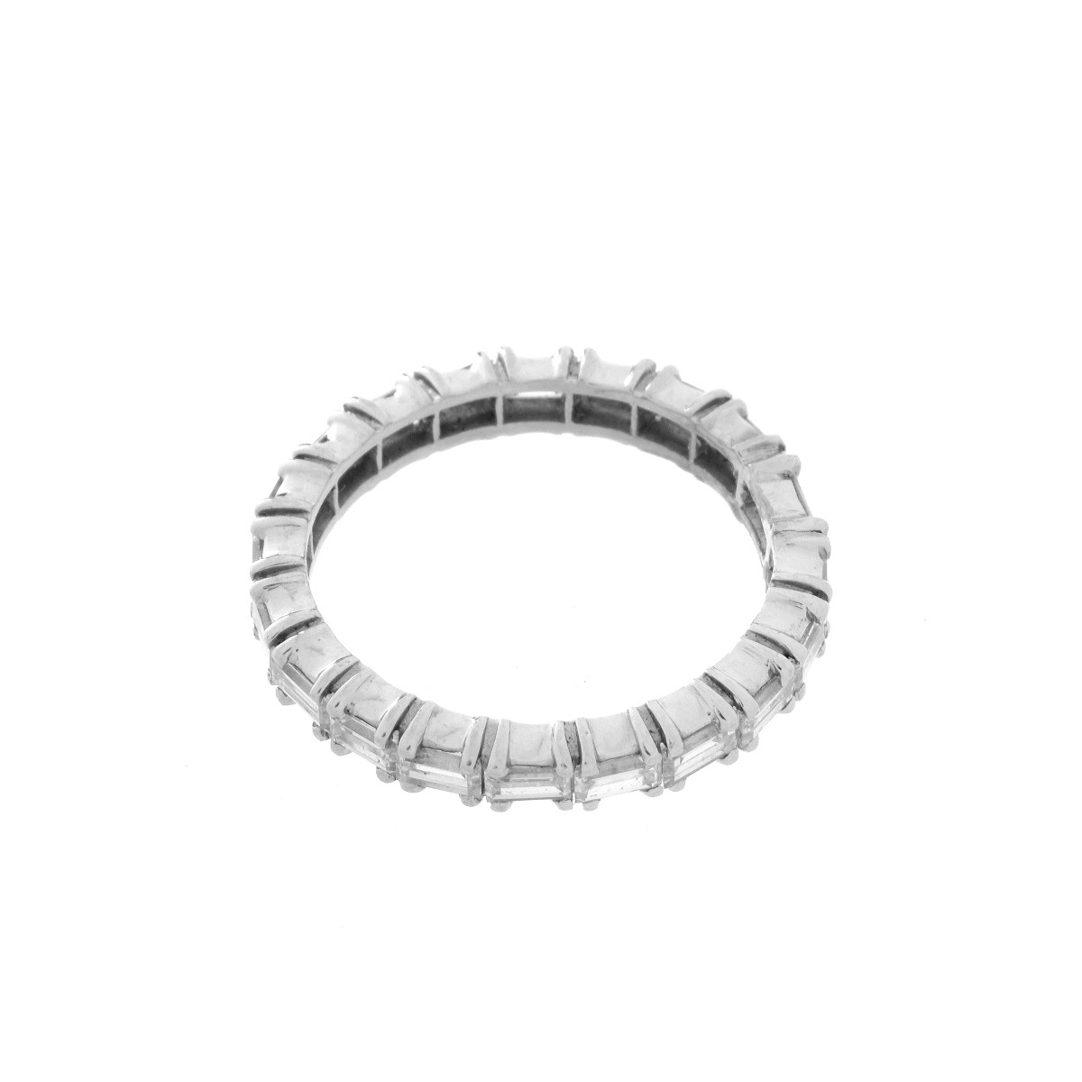 Diamond and Platinum Eternity Band