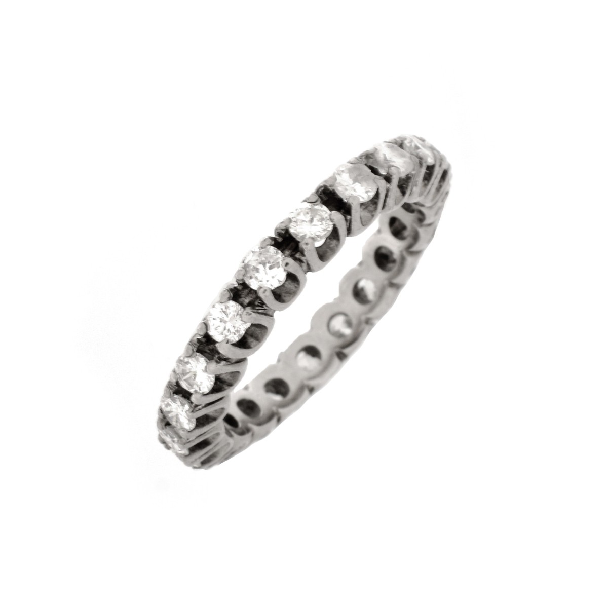 Diamond and 14K Eternity Band