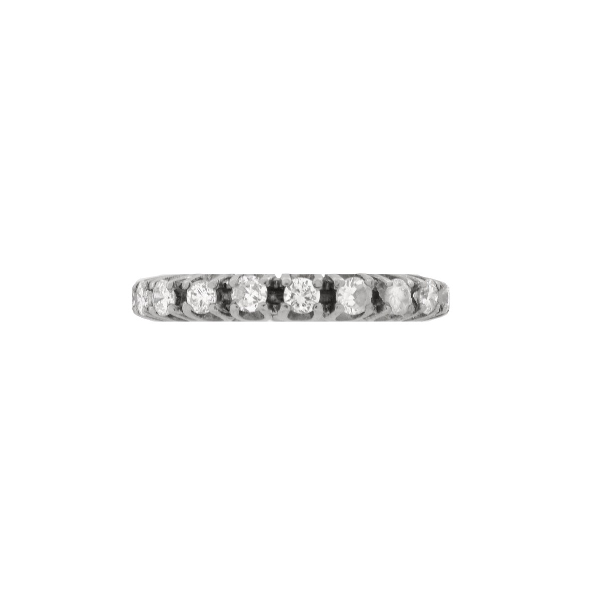 Diamond and 14K Eternity Band