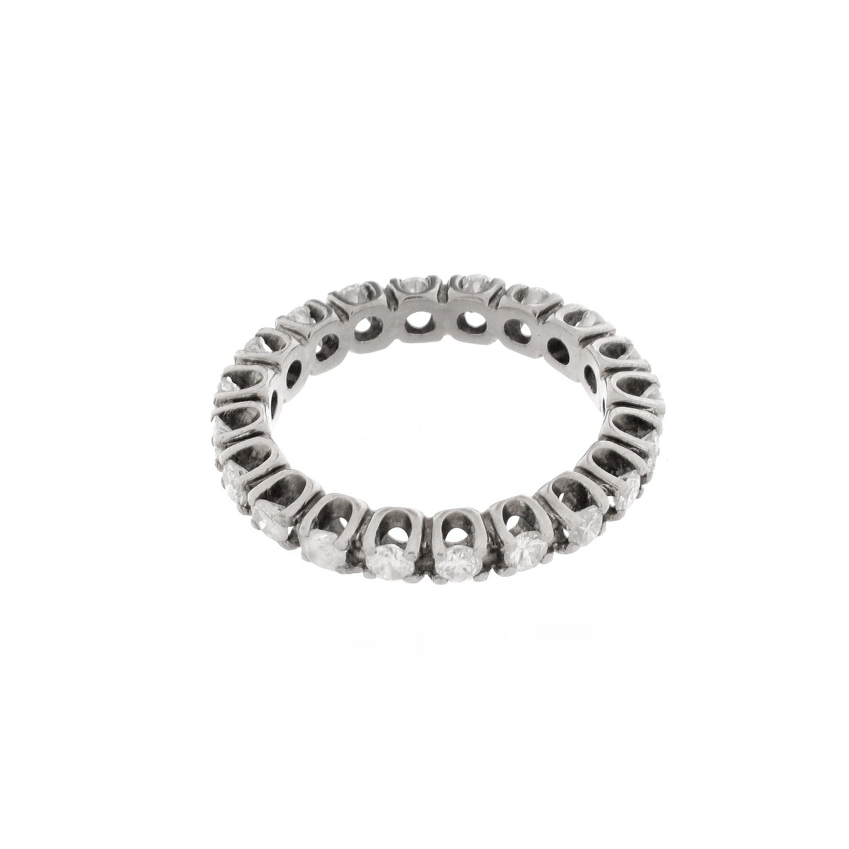 Diamond and 14K Eternity Band