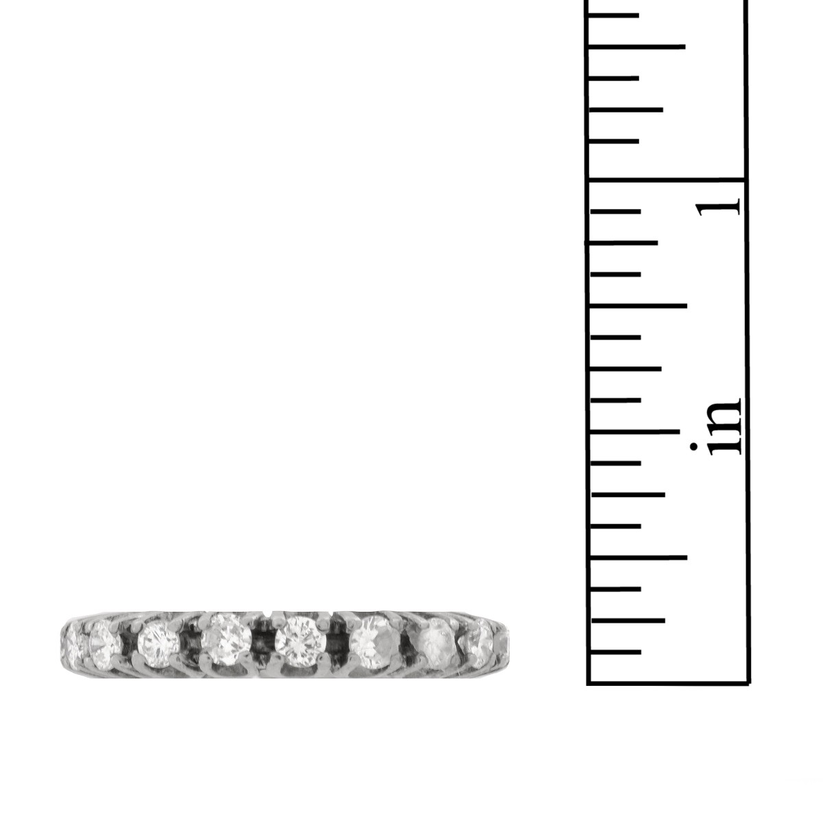 Diamond and 14K Eternity Band