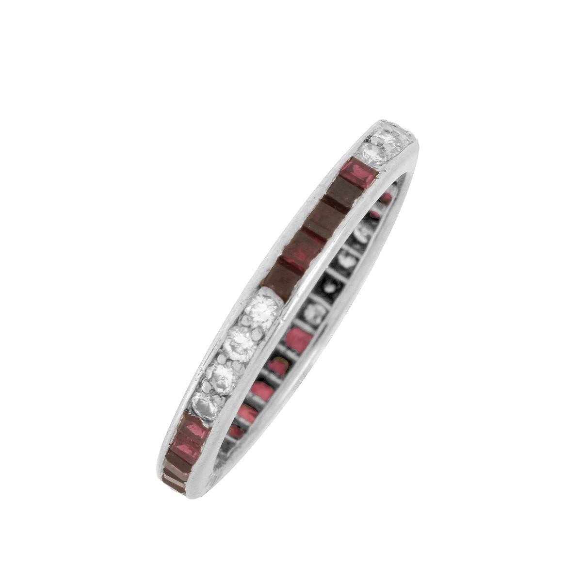 Tiffany & Co Ruby, Diamond and Platinum Ring