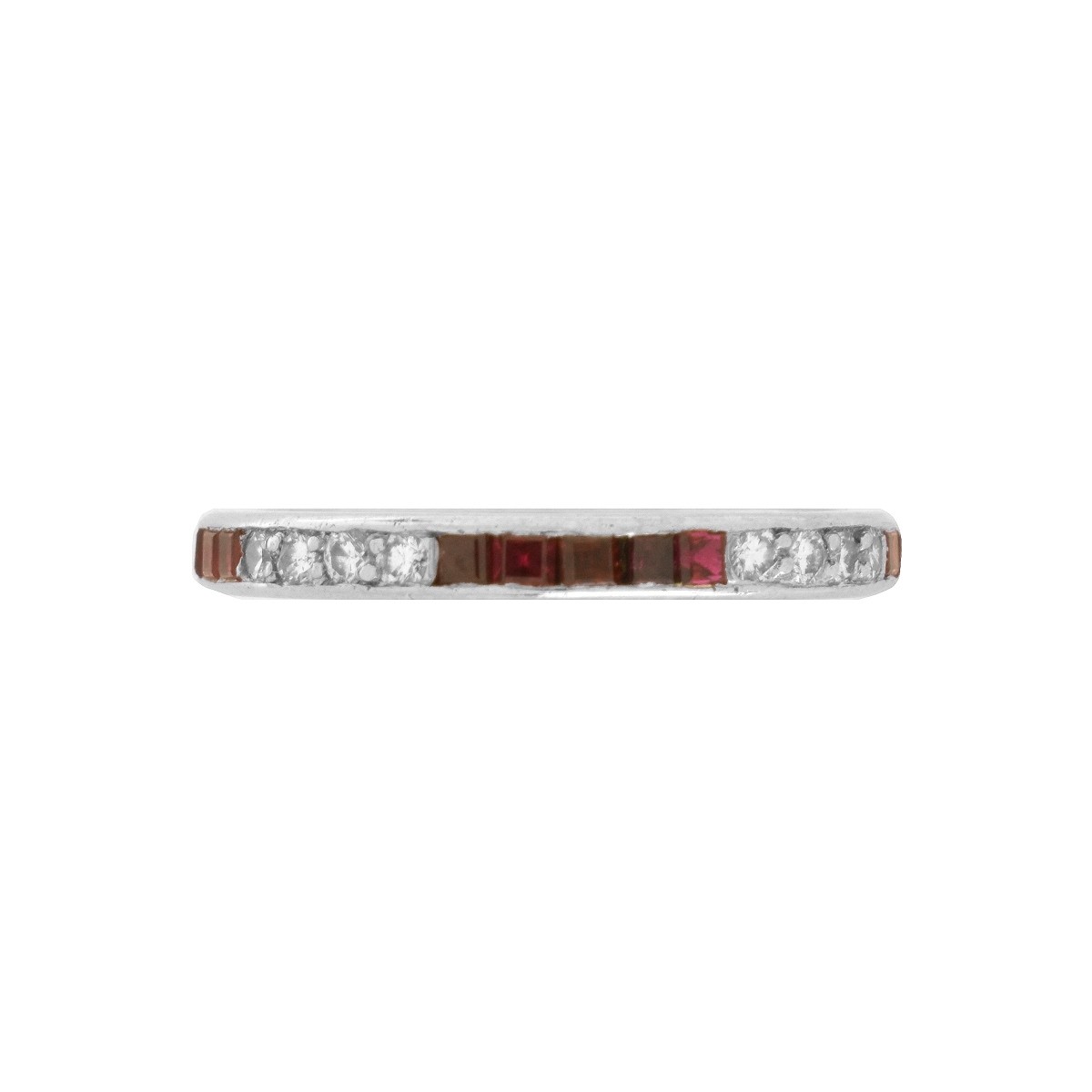 Tiffany & Co Ruby, Diamond and Platinum Ring