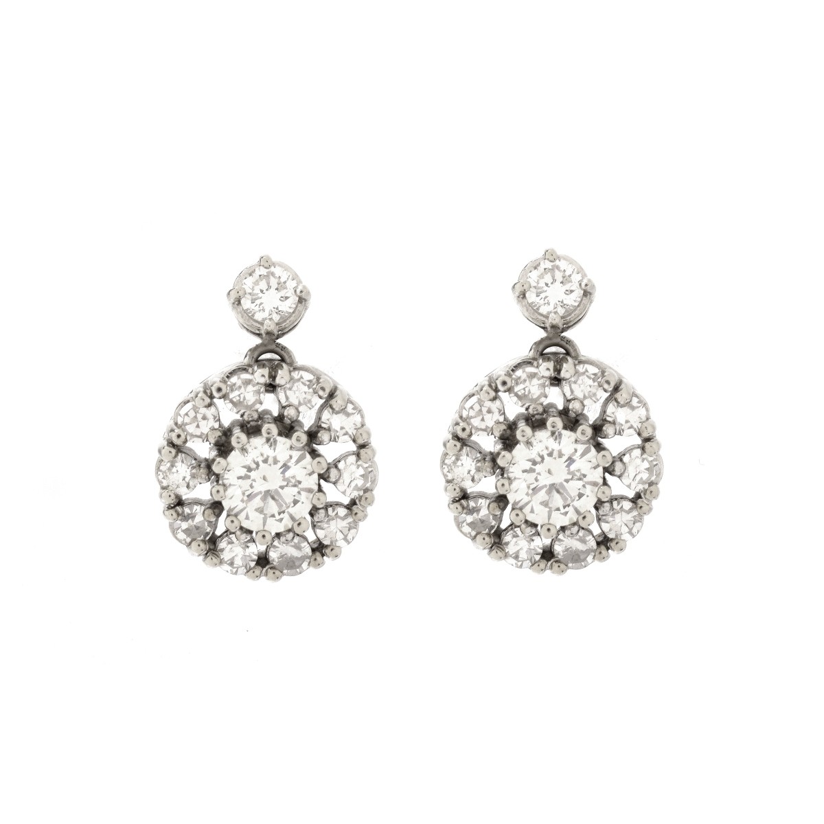 Vintage Diamond and 14K Earrings