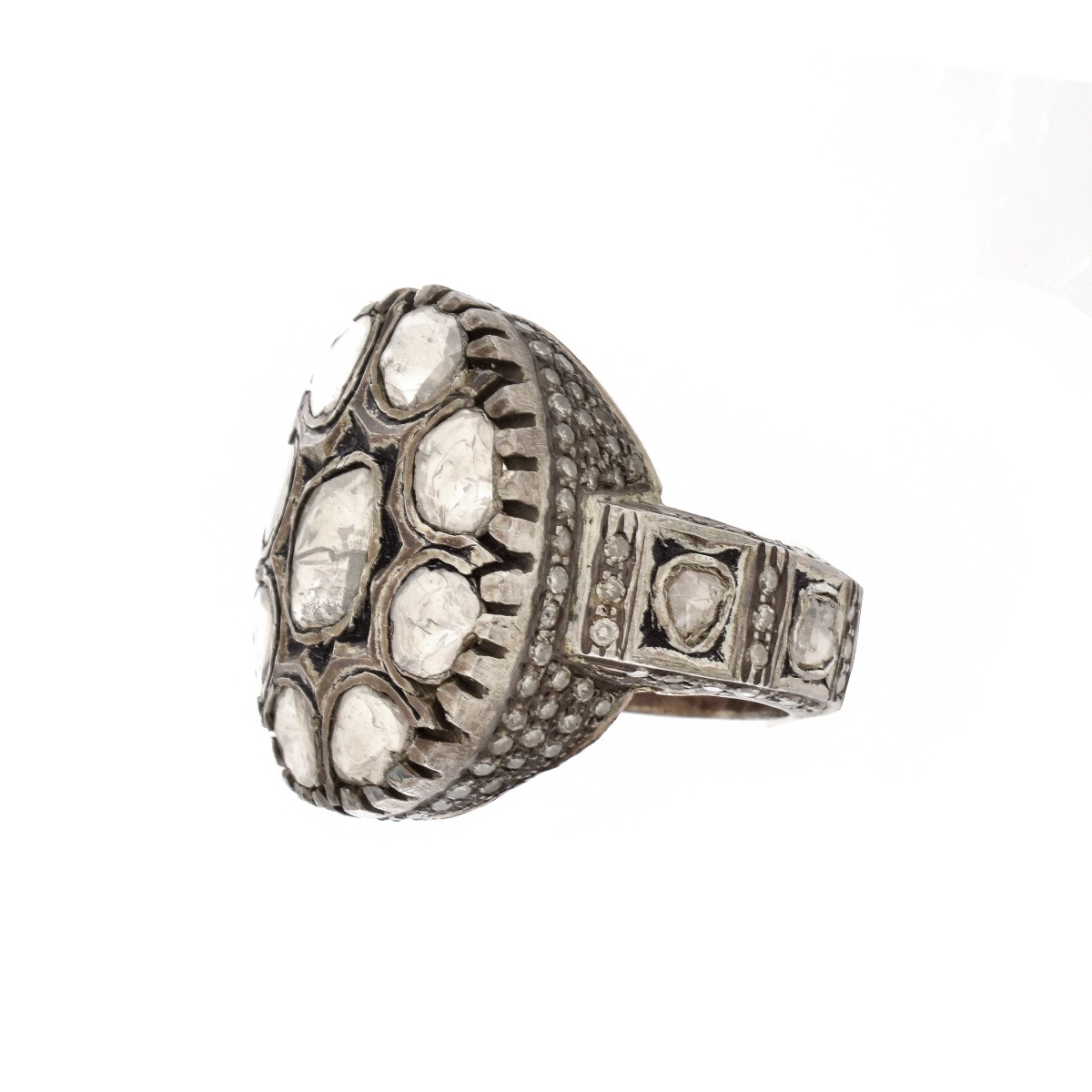 Antique Diamond and Silver Ring