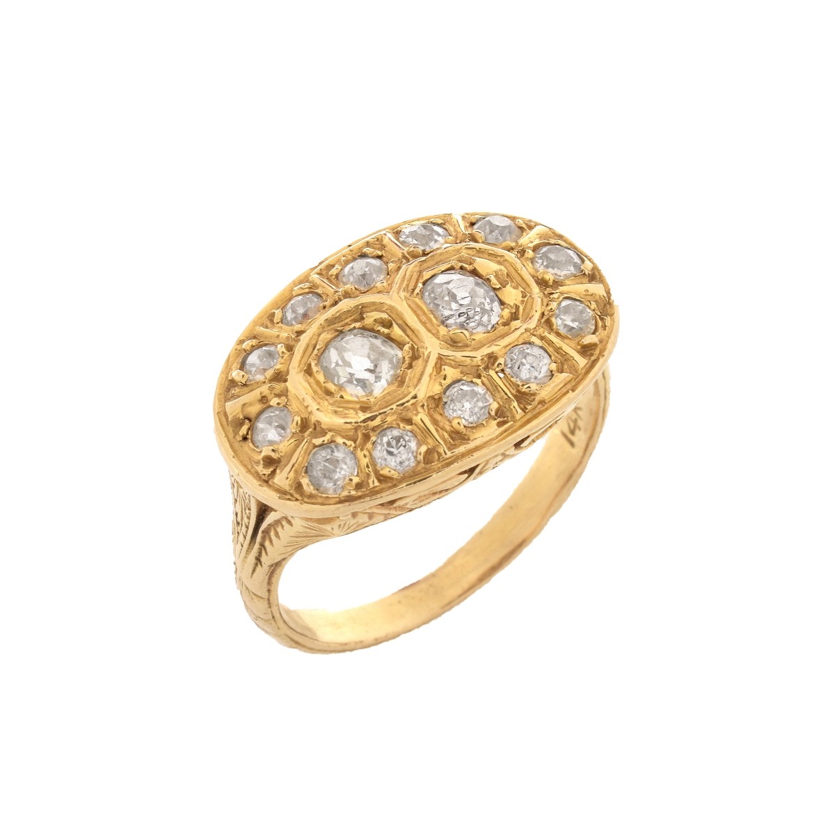 Antique Diamond and 14K Ring